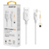 Aligator datový kabel , USB-C, 2A, 1m, konektor 9mm, bílý