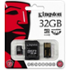 Kingston microSDHC 32GB Mobility Kit G2 class 10 + adaptér + čtečka MBLY10G2/32GB