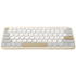 ASUS Marshmallow Keyboard KW100/Bezdrátová Bluetooth/CZ-SK layout/Béžová