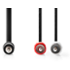 Nedis CAGL22200BK10 Stereo 3,5MM JACK - 2X RCA 1 m