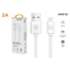 Aligator datový kabel 2A micro USB 1m, bílý