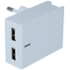 Swissten Travel Slim adaptér Smart IC 2xUSB 3A, bílá