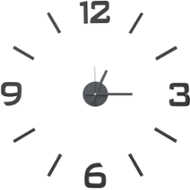 Samolepící hodiny G21 Classic Style 