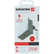 Swissten Super Fast Charging 25W + USB-C/USB-C 1,2m bílý