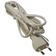 Flexošňůra PVC 2x0,75 2m bez vypínače bílá S15272