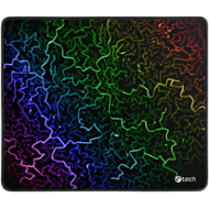 Herní podložka pod myš C-TECH ANTHEA ARC, barevná, pro gaming, 320x270x4mm, obšité okraje