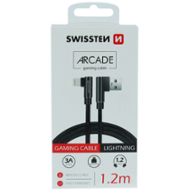 Swissten Arcade USB / Lightning 1,2 m černý