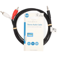 Nedis CAGL22200BK20 Stereo 3,5MM JACK - 2X RCA 2 m