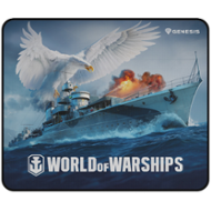 Herní podložka pod myš Genesis CARBON 500 WORLD of WARSHIPS, M 30x25cm