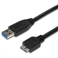 PremiumCord Kabel USB 3.0 A - Micro B 1m, propojovací (M/M)