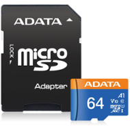 ADATA microSDXC 64 GB UHS-I U1 AUSDX64GUICL10A1-RA1