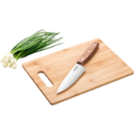 Lamart Bamboo Prkénko a nůž 30x22 cm LT2059