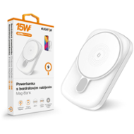 ALIGATOR Powerbanka s bezdrátovým nabíjením ALIGATOR Mag-Bank, určeno pro Magsafe, 5000mAh, bílá