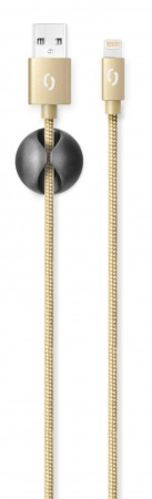 Aligator datový kabel PREMIUM 2A, Lightning zlatý