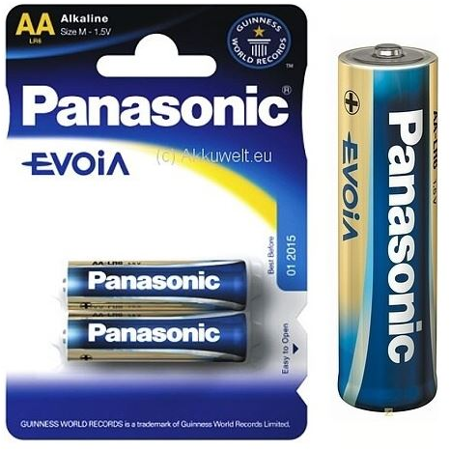 Panasonic Baterie Evolta AA 2ks