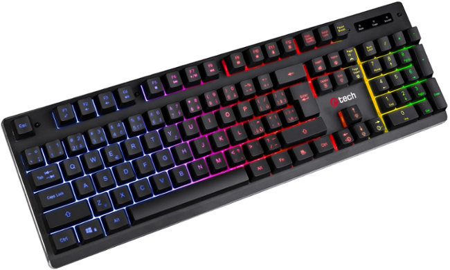 C-TECH Iris/Drátová USB/CZ-SK layout/Černá