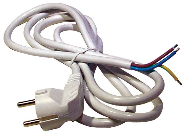 Flexošňůra PVC 3x1,5 5m bez vypínače bílá S14325