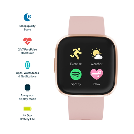 Fitbit Versa 2 (NFC) - Petal/Copper Rose