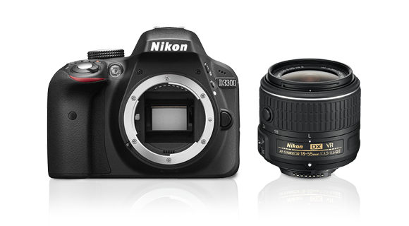 NIKON D3300 + AF-P 18-55 VR BLACK 
