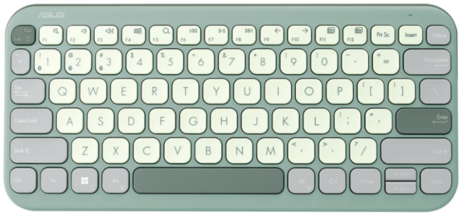 ASUS Marshmallow Keyboard KW100/Bezdrátová Bluetooth/CZ-SK layout/Zelená