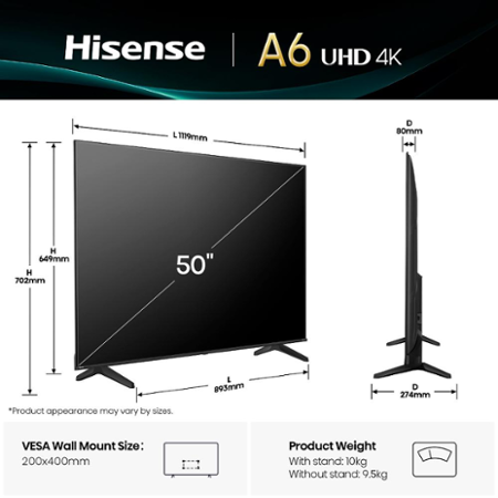 Hisense 50A6Q