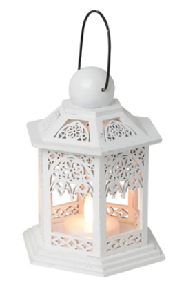 Lucerna velká bílá LED