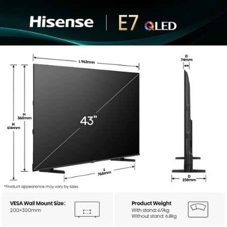 Hisense 43E7Q