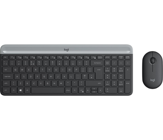 PROMO set Logitech slim Wireless MK470 graphite US
