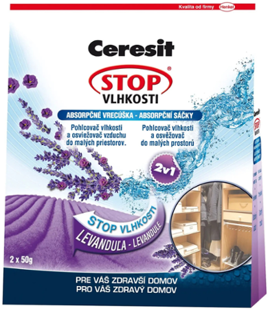 Ceresit stop vlhkosti sáčky 2x50g, vůně levandule