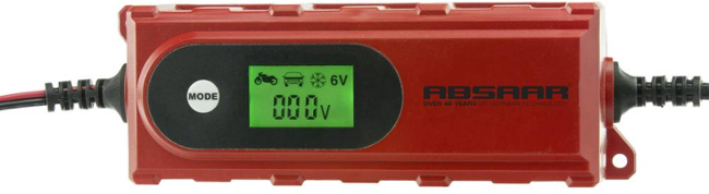 Nabíječka autobaterie Absaar 158005, 12 V, 6 V, 2 A, 4 A