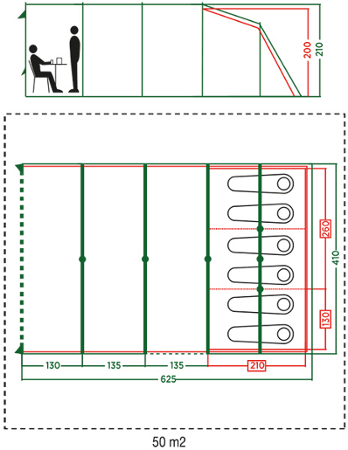 Coleman Meadowood 6 long
