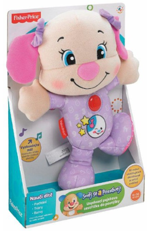 Fisher Price uspávací pejsek a pejskova sestřička do postýlky