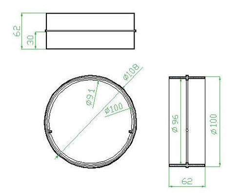 Faber Spojka kulatého potrubí 87.493
