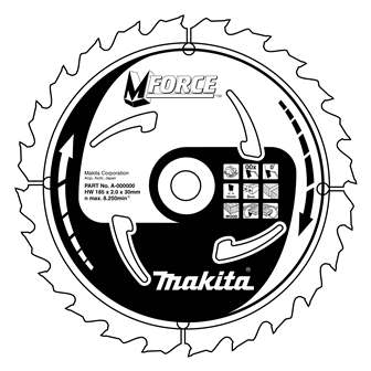 Makita pilový kotouč 165x20mm 16T B-07901