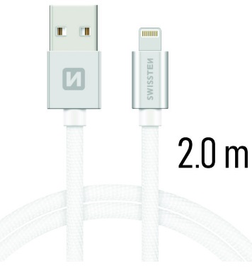 Swissten Textile USB/Lightning 2,0 m