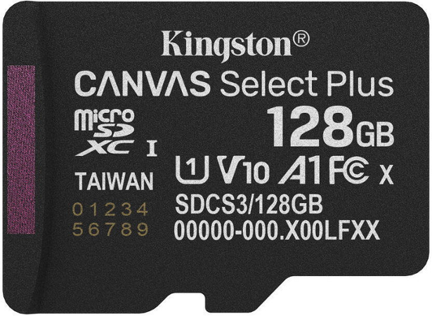 Kingston 128GB microSDXC Canvas Select Plus SDCS3/128GB