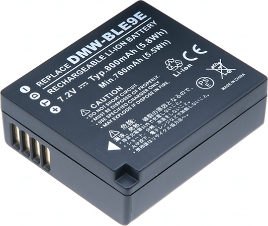 T6 power Panasonic DMW-BLE9, DMW-BLE9E, 700mAh