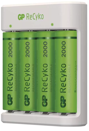 GP Eco E411 + 4× AA ReCyko 2000