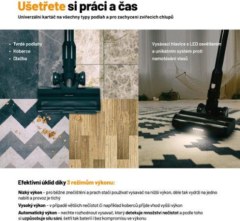 Lauben Stick Vacuum 2in1 Pet Plus 400BC