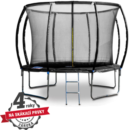 G21 SpaceJump 305 cm + ochranná síť + žebřík, černá