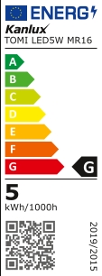 Kanlux LED žárovka MR16 5W 390lm CW 15SMD 19991