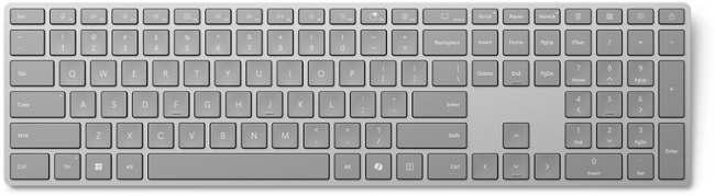 Microsoft Surface Keyboard (2. edice) commercial/Bezdrátové Bluetooth/EN/Šedá