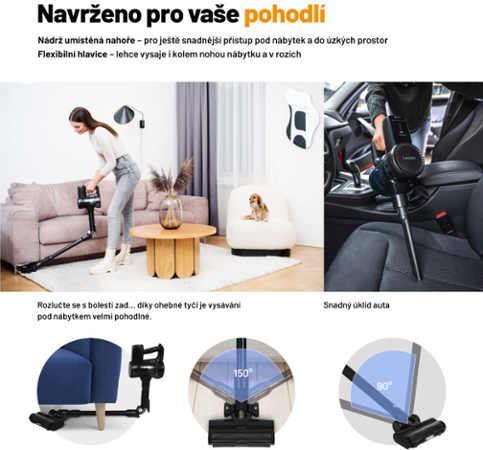 Lauben Stick Vacuum 2in1 Pet Plus 400BC