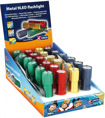 Svítilna LED kovová 3xAAA P3848