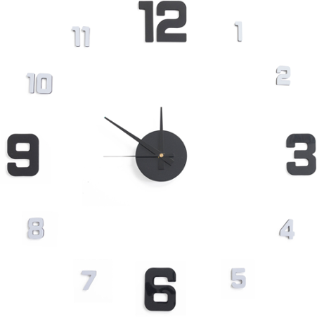 Samolepící hodiny G21 Metallic Style 