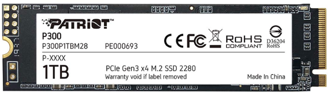 PATRIOT P300/1TB/SSD/M.2 NVMe/5R