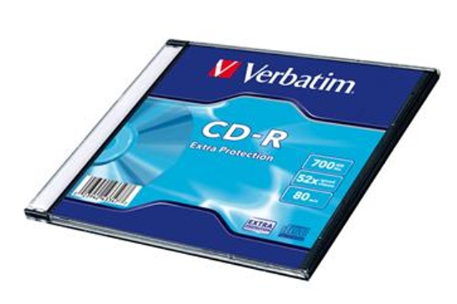Verbatim CD-R 700MB slim (1 ks)