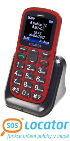 Aligator A321 Senior červeno-černý