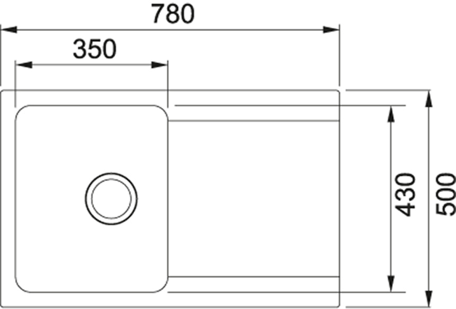 Franke OID 611-78 černý