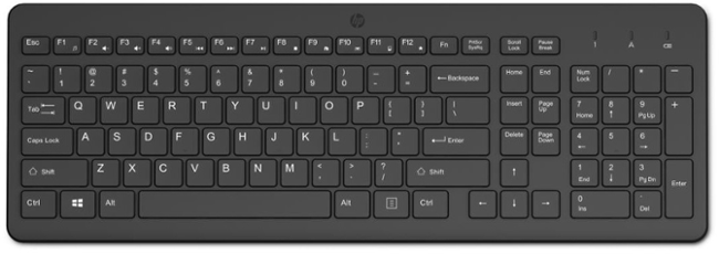 HP 220/Bezdrátová USB/Černá